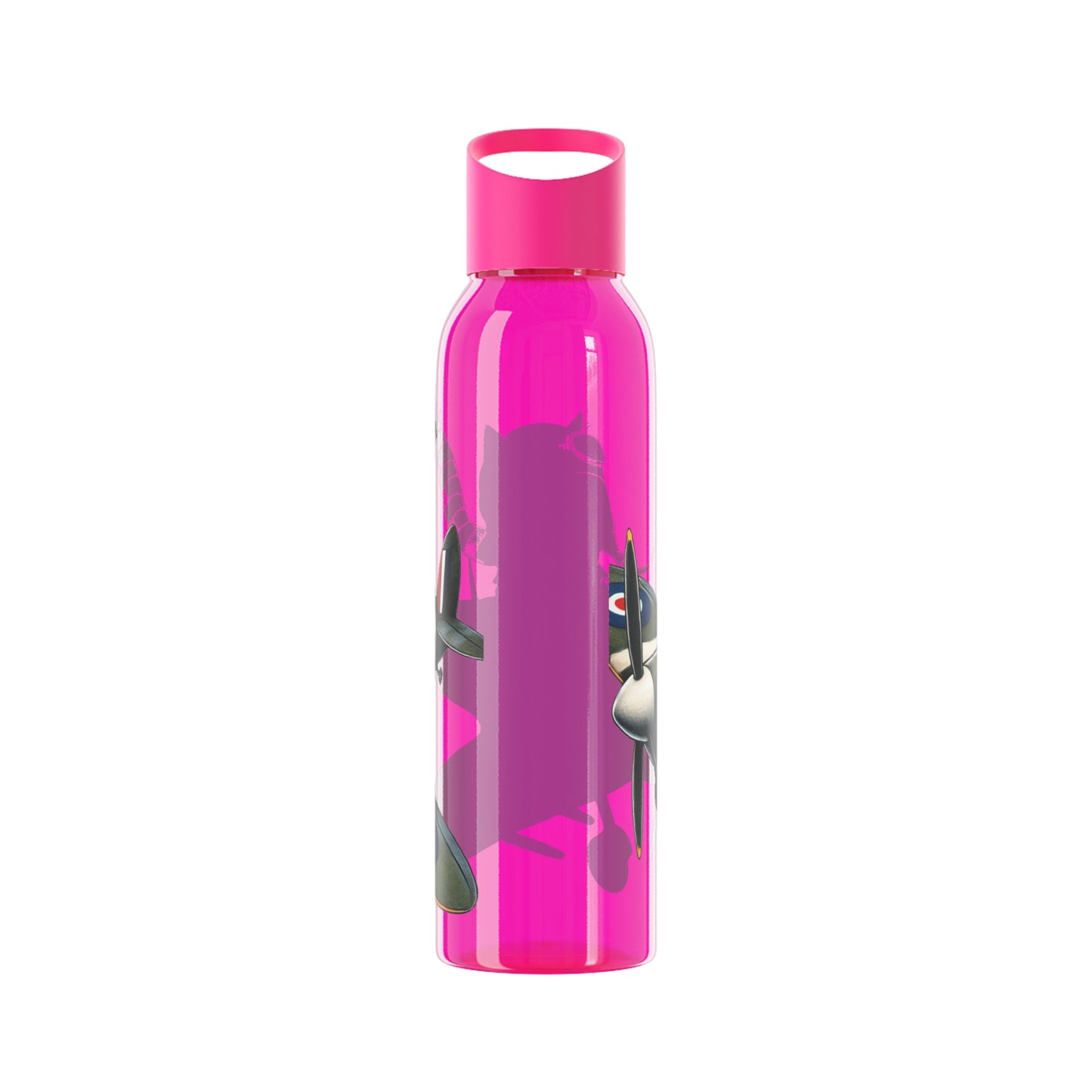 Cat Flying Spitfire Water Bottle
