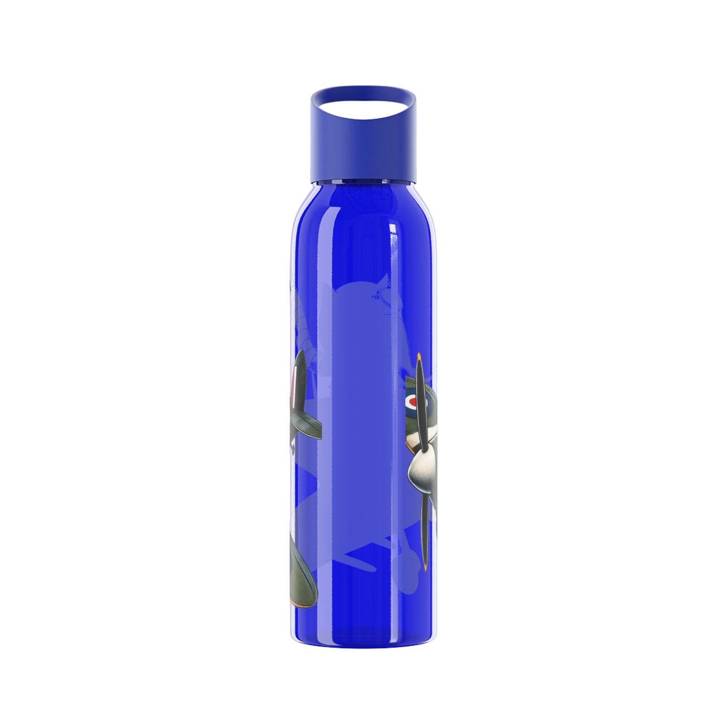 Cat Flying Spitfire Water Bottle