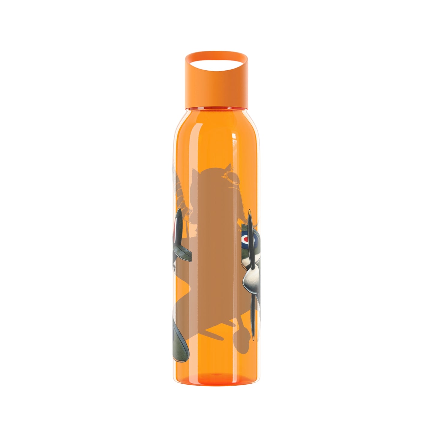 Cat Flying Spitfire Water Bottle