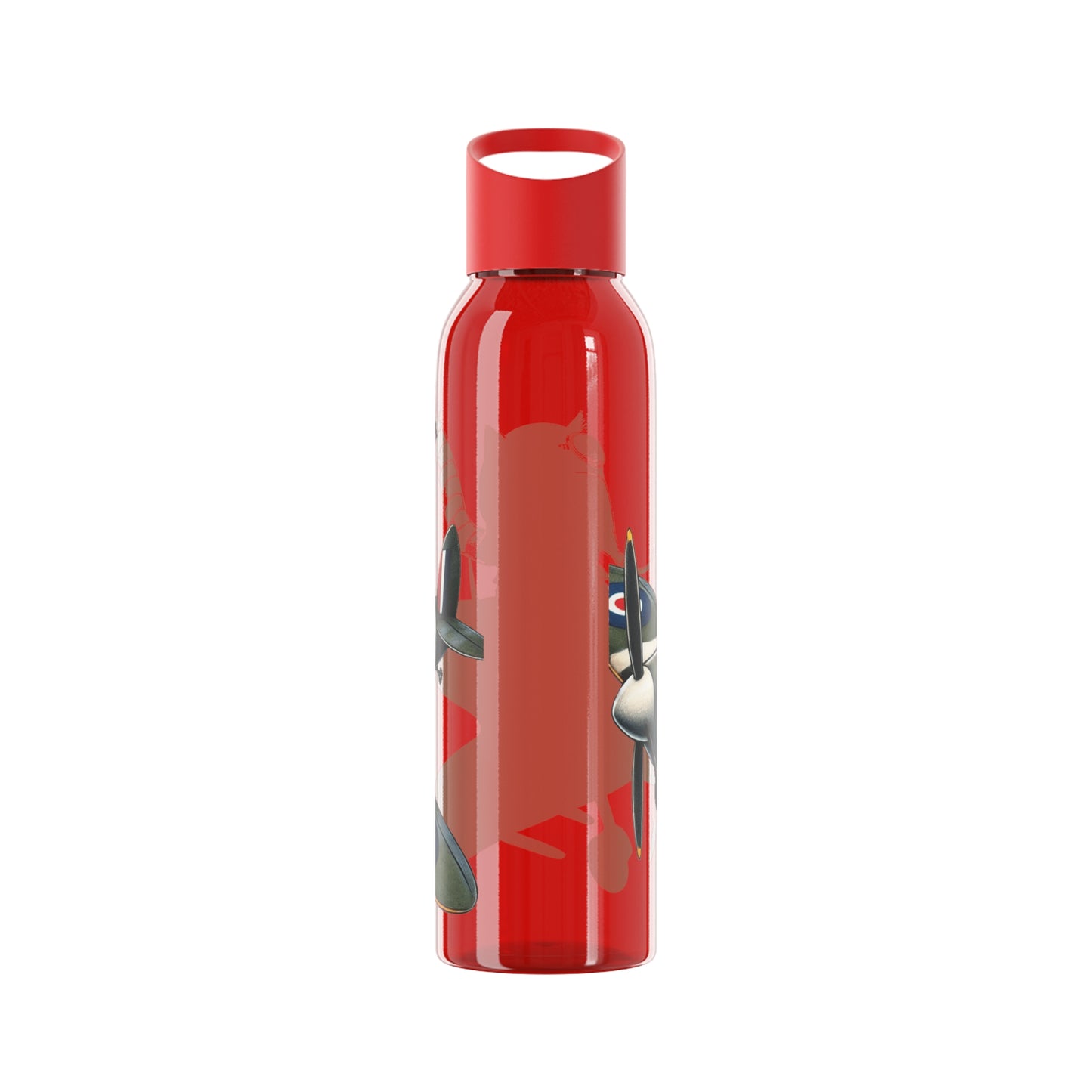 Cat Flying Spitfire Water Bottle